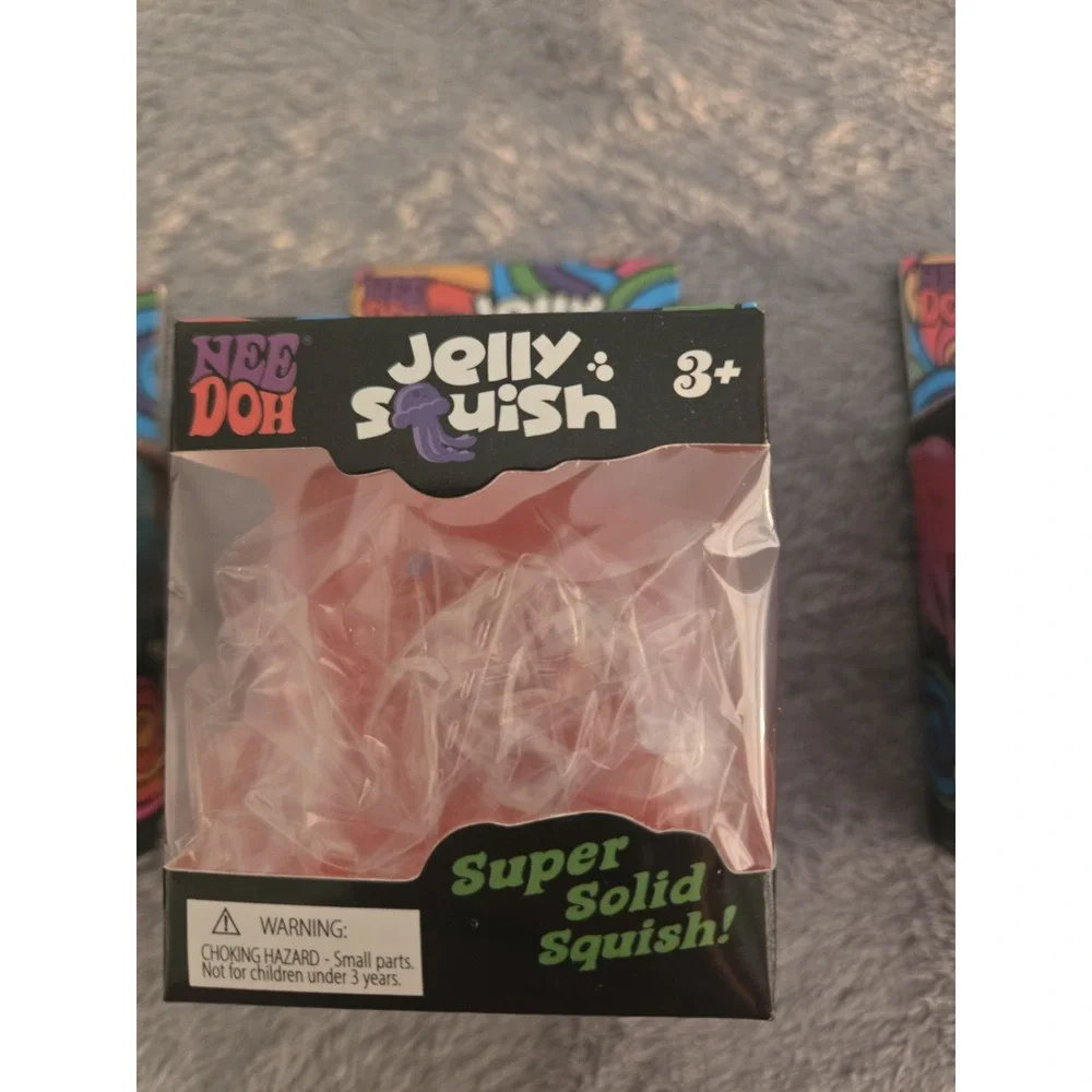 NeeDoh Jelly Squish Jellyfish (DUPE) Fidget Sensory Stress  Squishy Lot Of 3